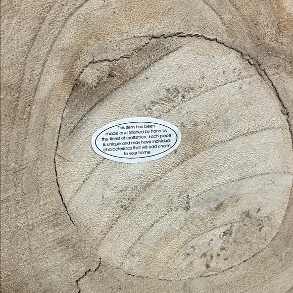 Rustic Wooden Handmade Bowl - Picture 6 of 10